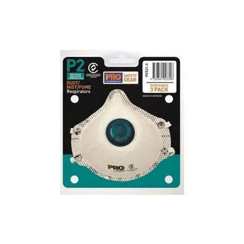 Pro Choice Respirator P2, With Valve Carbon Filter 3 Piece Blister Pack - PC531-3 Pro Choice